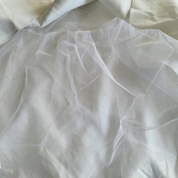 NWT! Pinky & Me Sleeveless A Line Princess Wedding Dress Dainty Sequins Beads - Picture 4 of 9